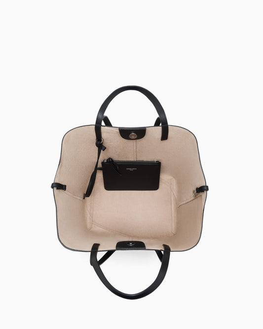 Emporio Armani 1981 leather shopper bag
