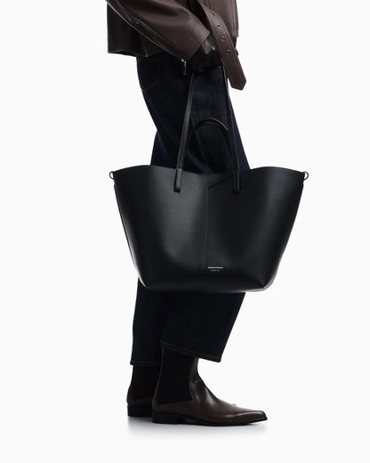 Emporio Armani 1981 leather shopper bag