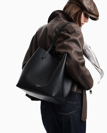 Emporio Armani 1981 leather shopper bag