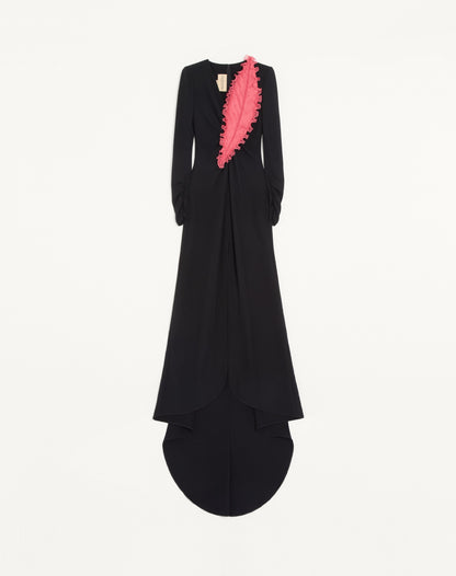 Embroidered Cady Couture Gown