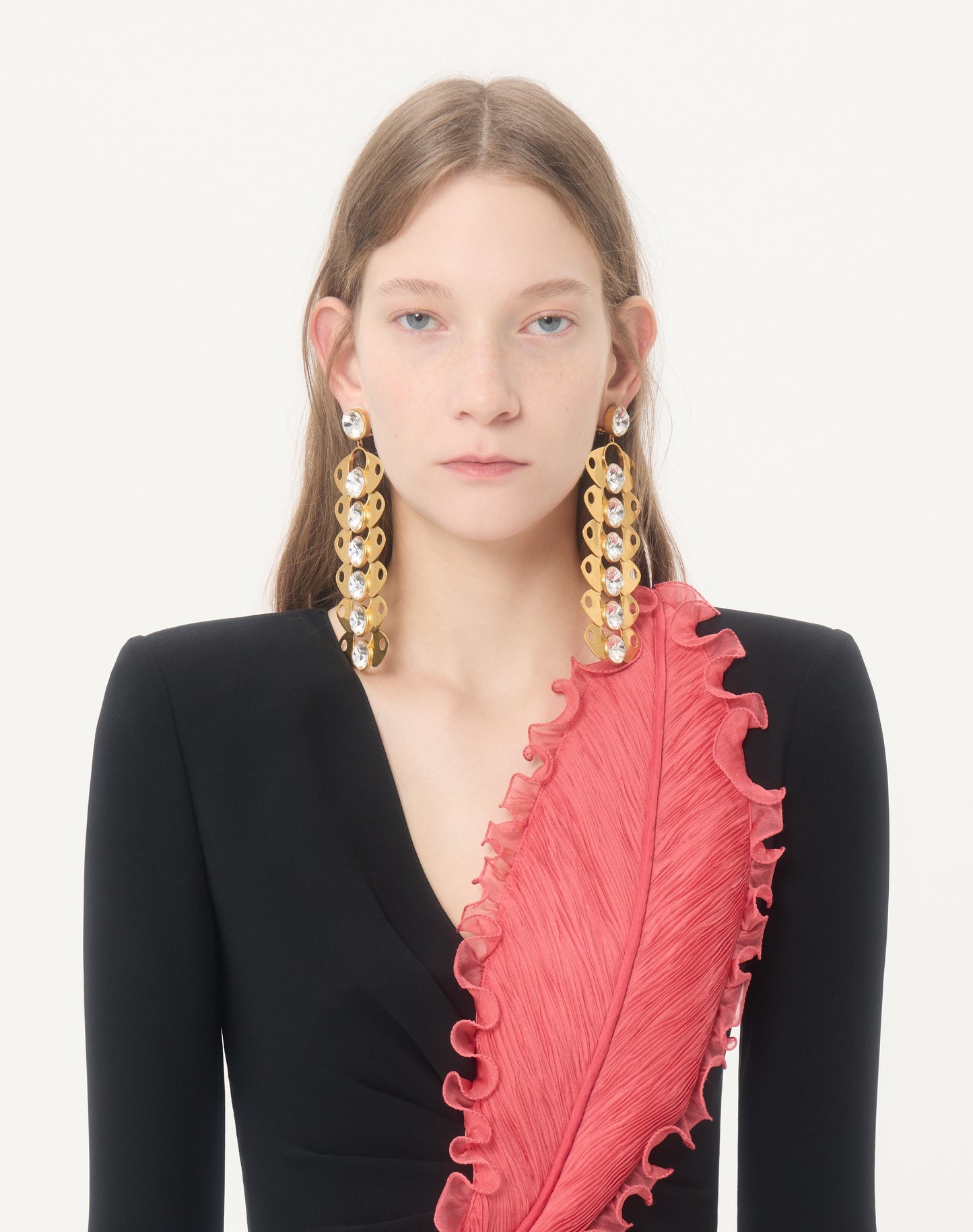 Embroidered Cady Couture Gown