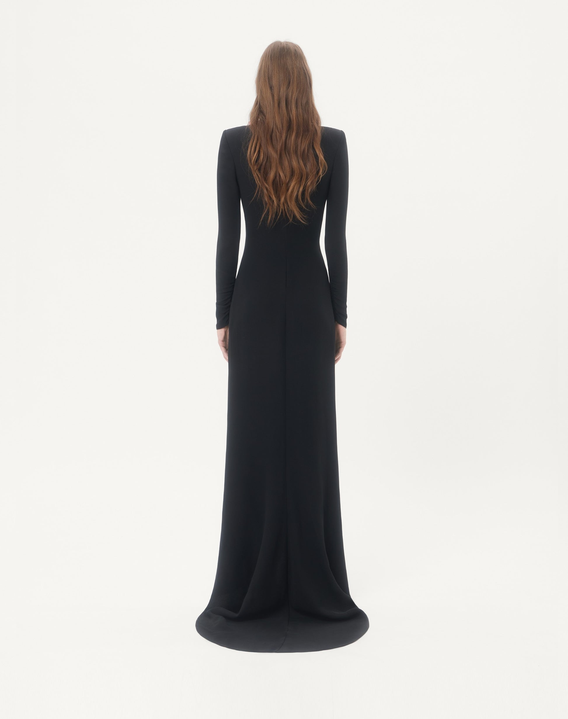 Embroidered Cady Couture Gown