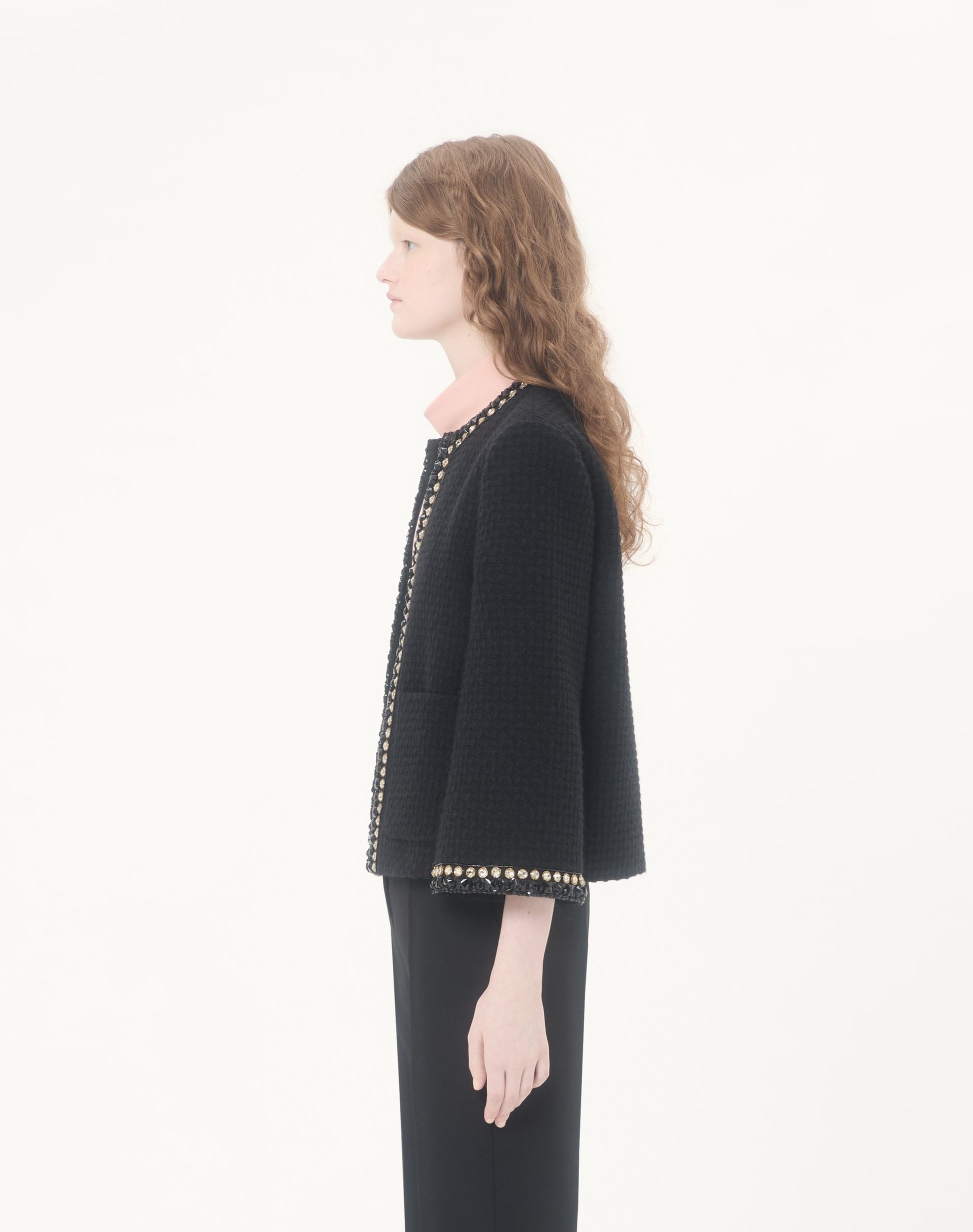 Embroidered Canestrello Tweed Jacket