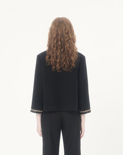 Embroidered Canestrello Tweed Jacket