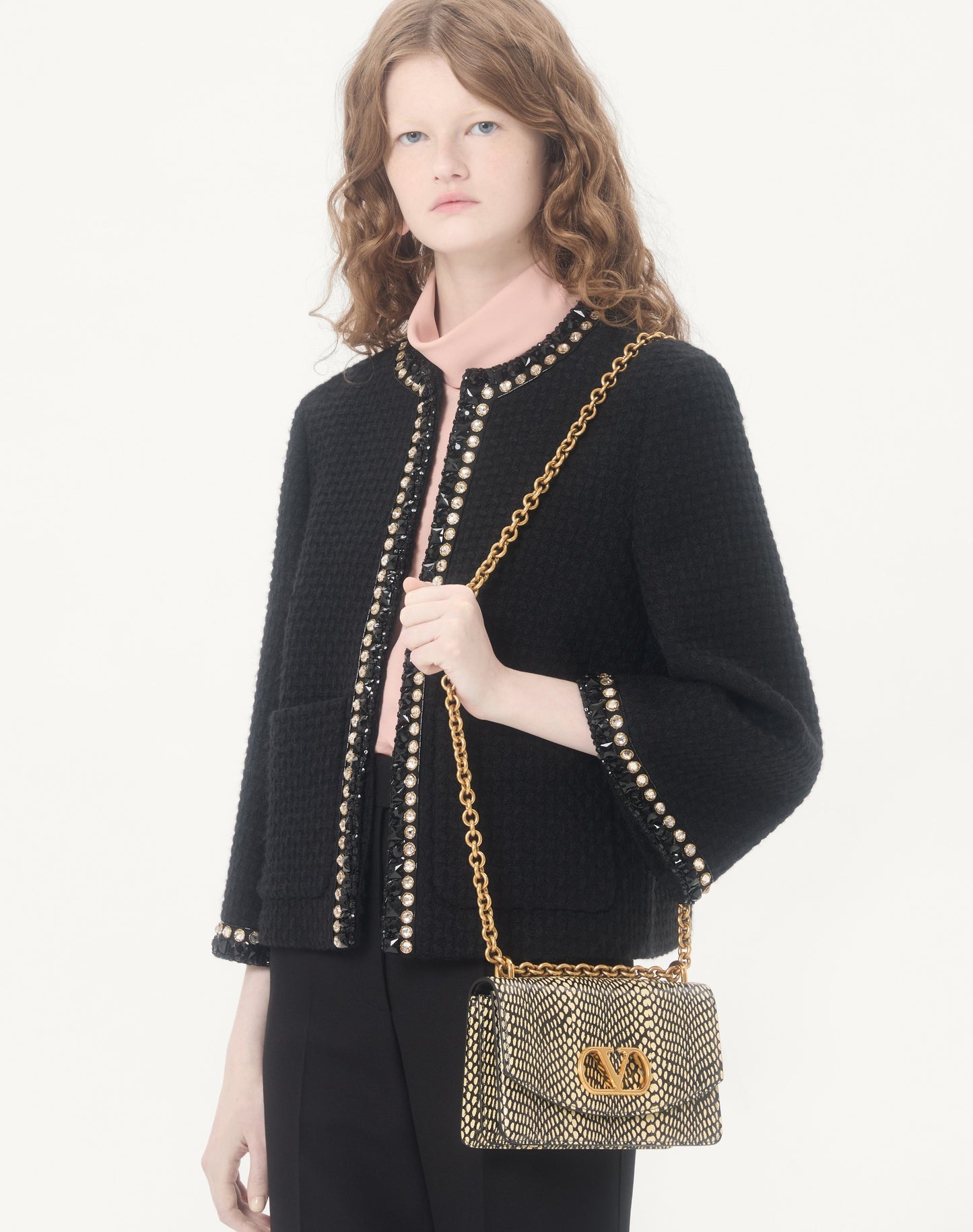 Embroidered Canestrello Tweed Jacket