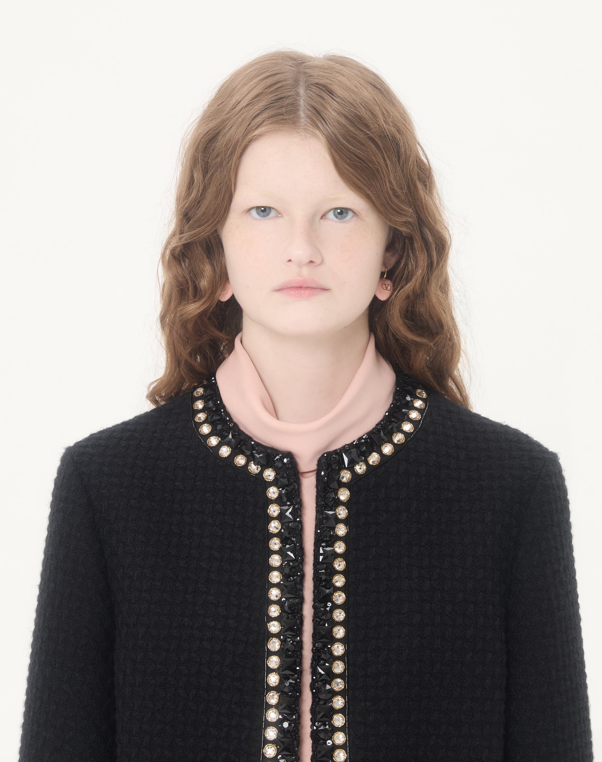 Embroidered Canestrello Tweed Jacket