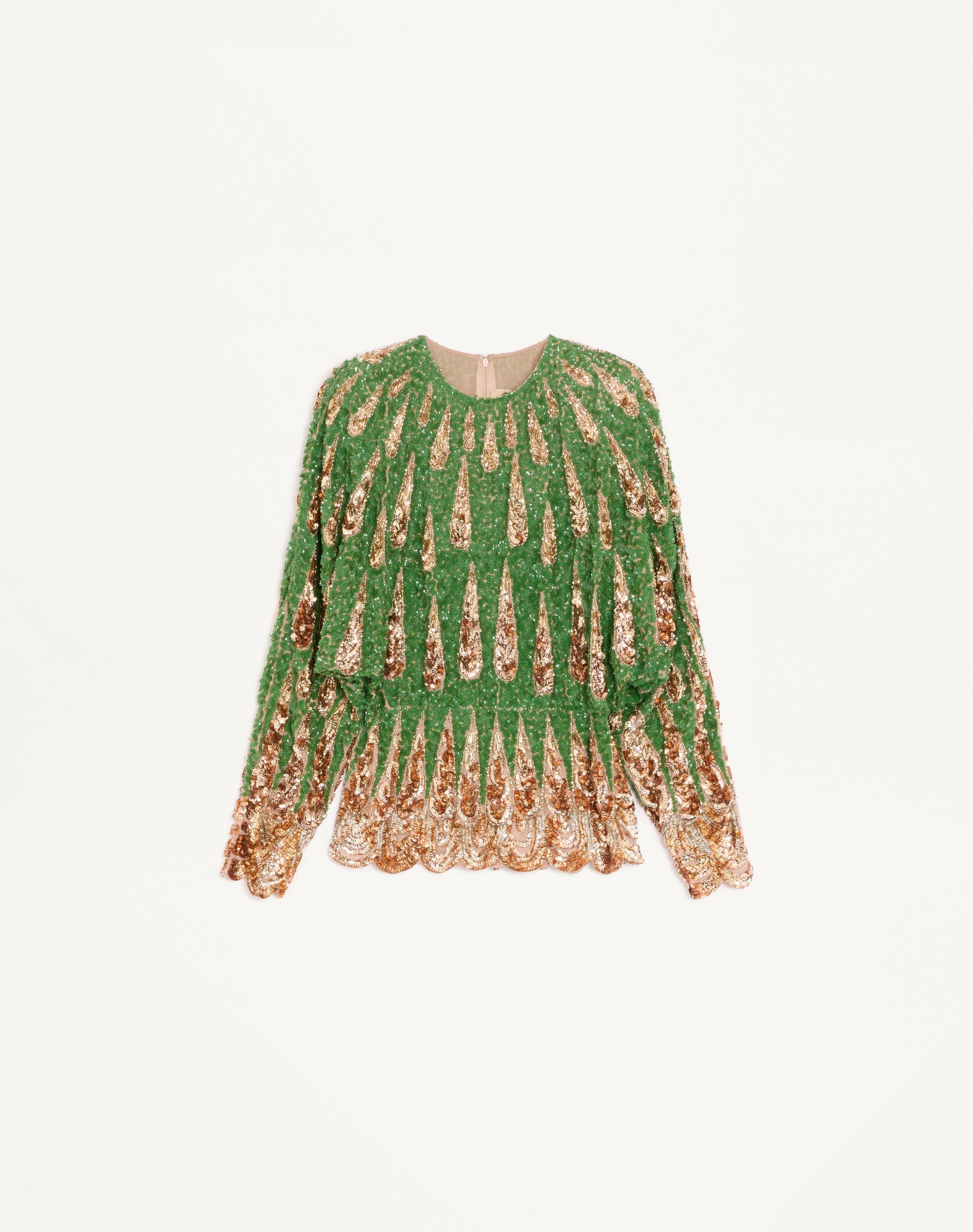 Embroidered Chiffon Top