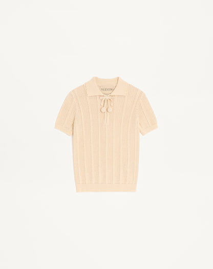Embroidered Cotton Knit Polo