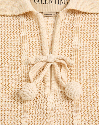 Embroidered Cotton Knit Polo