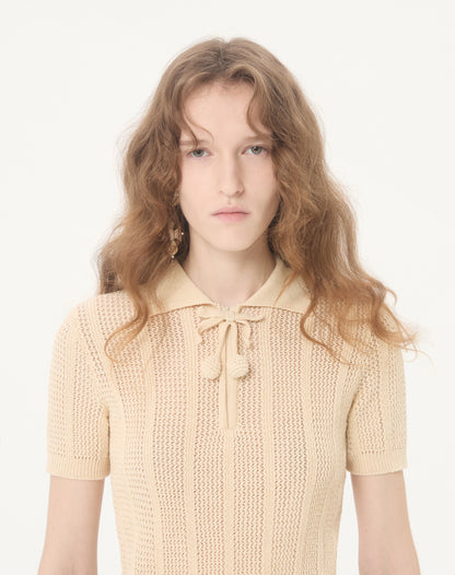 Embroidered Cotton Knit Polo