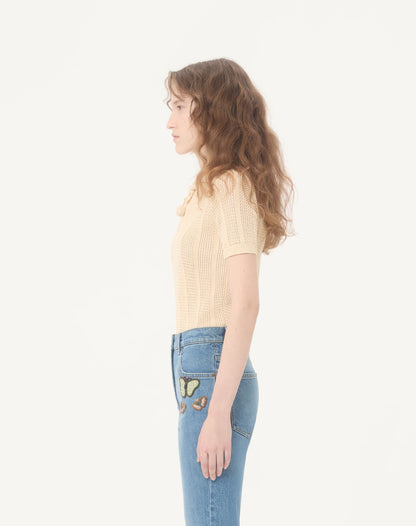Embroidered Cotton Knit Polo