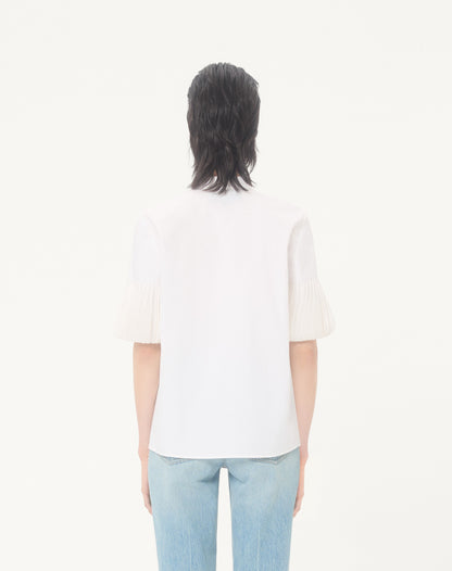 Embroidered Cotton Popeline Shirt