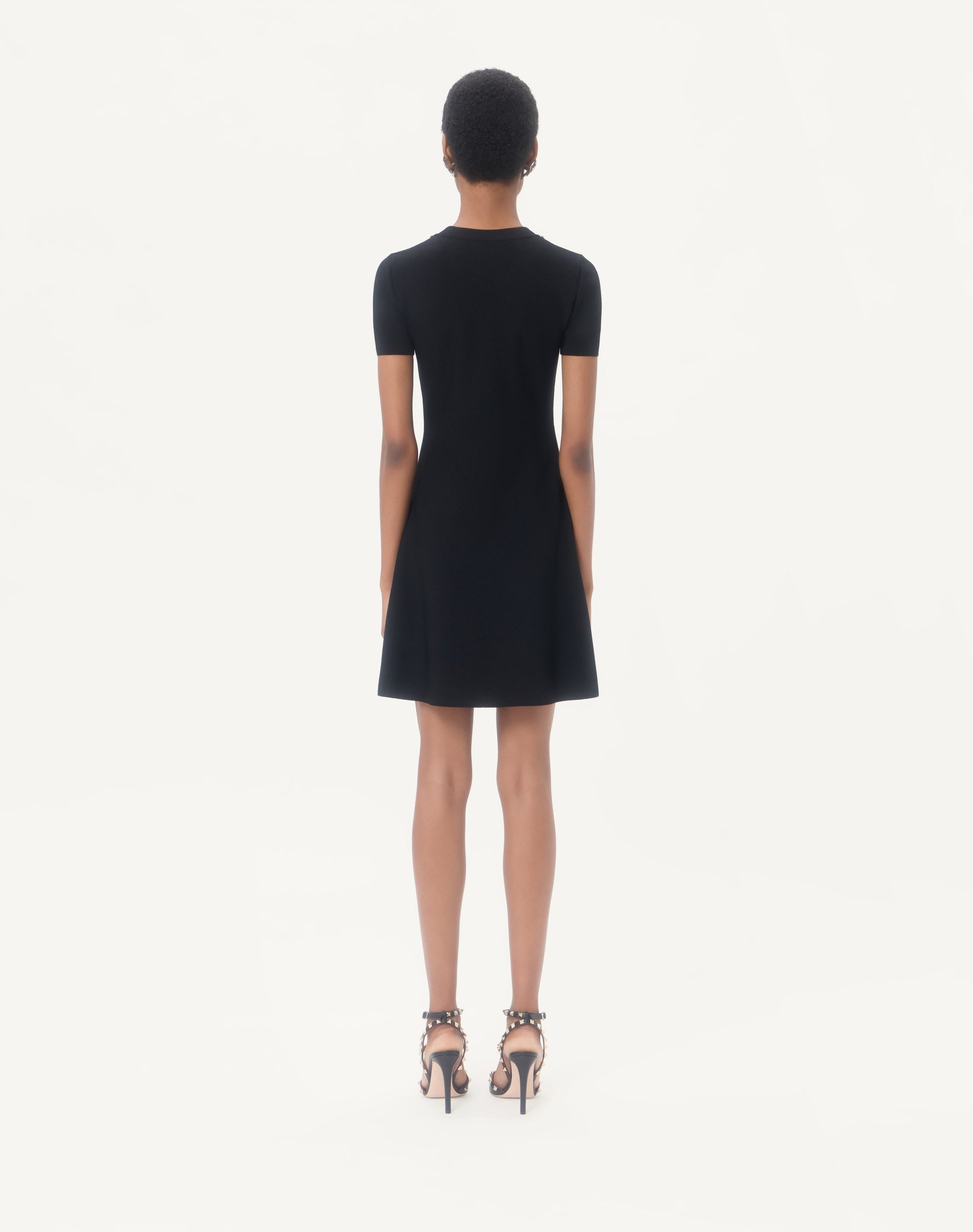 Embroidered Knit Dress