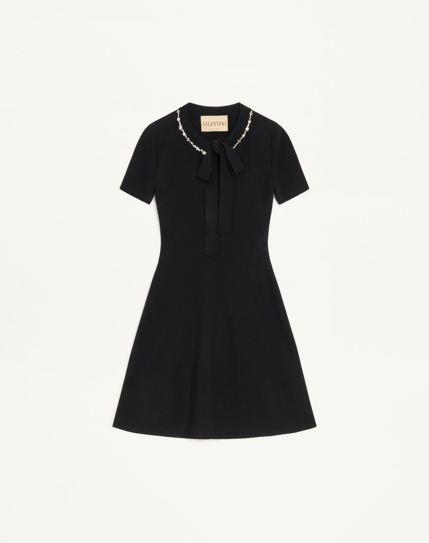 Embroidered Knit Dress