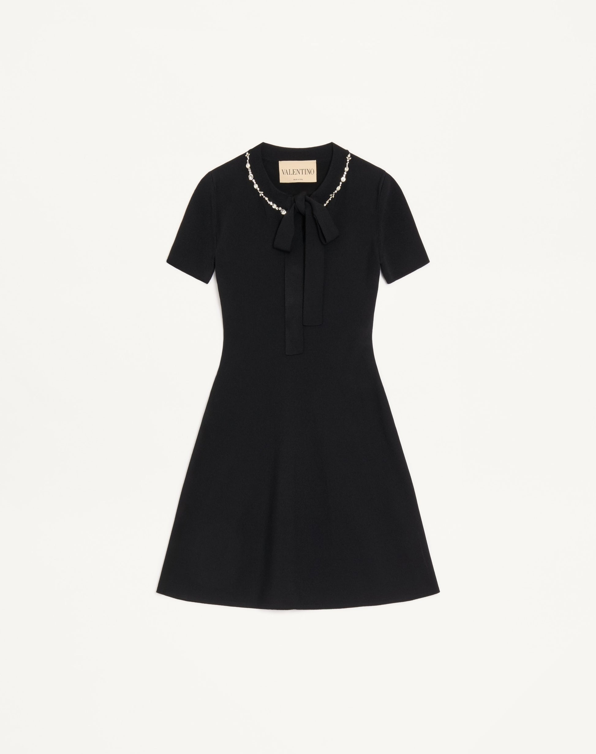 Embroidered Knit Dress