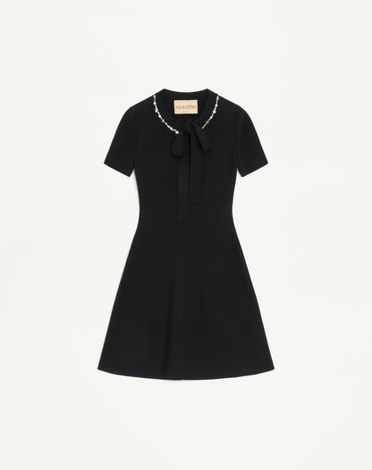 Embroidered Knit Dress