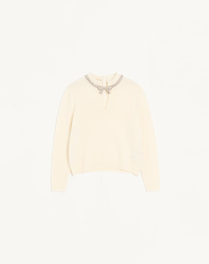Embroidered Wool Jumper
