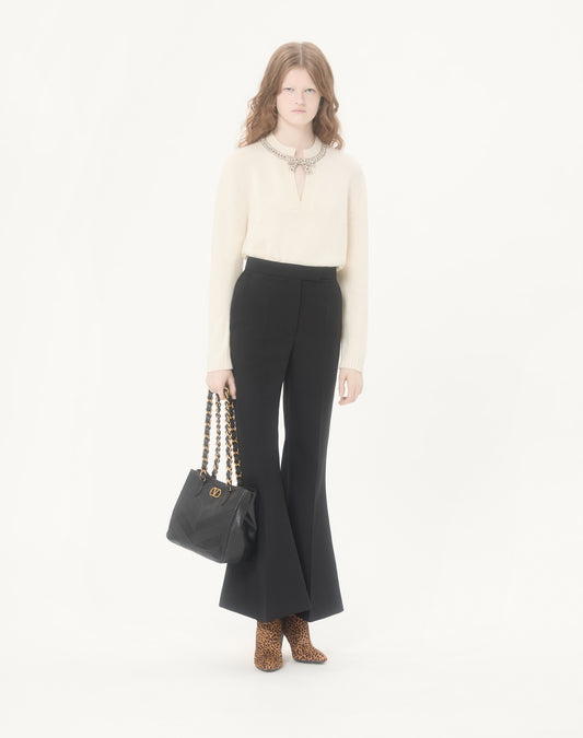 Embroidered Wool Jumper