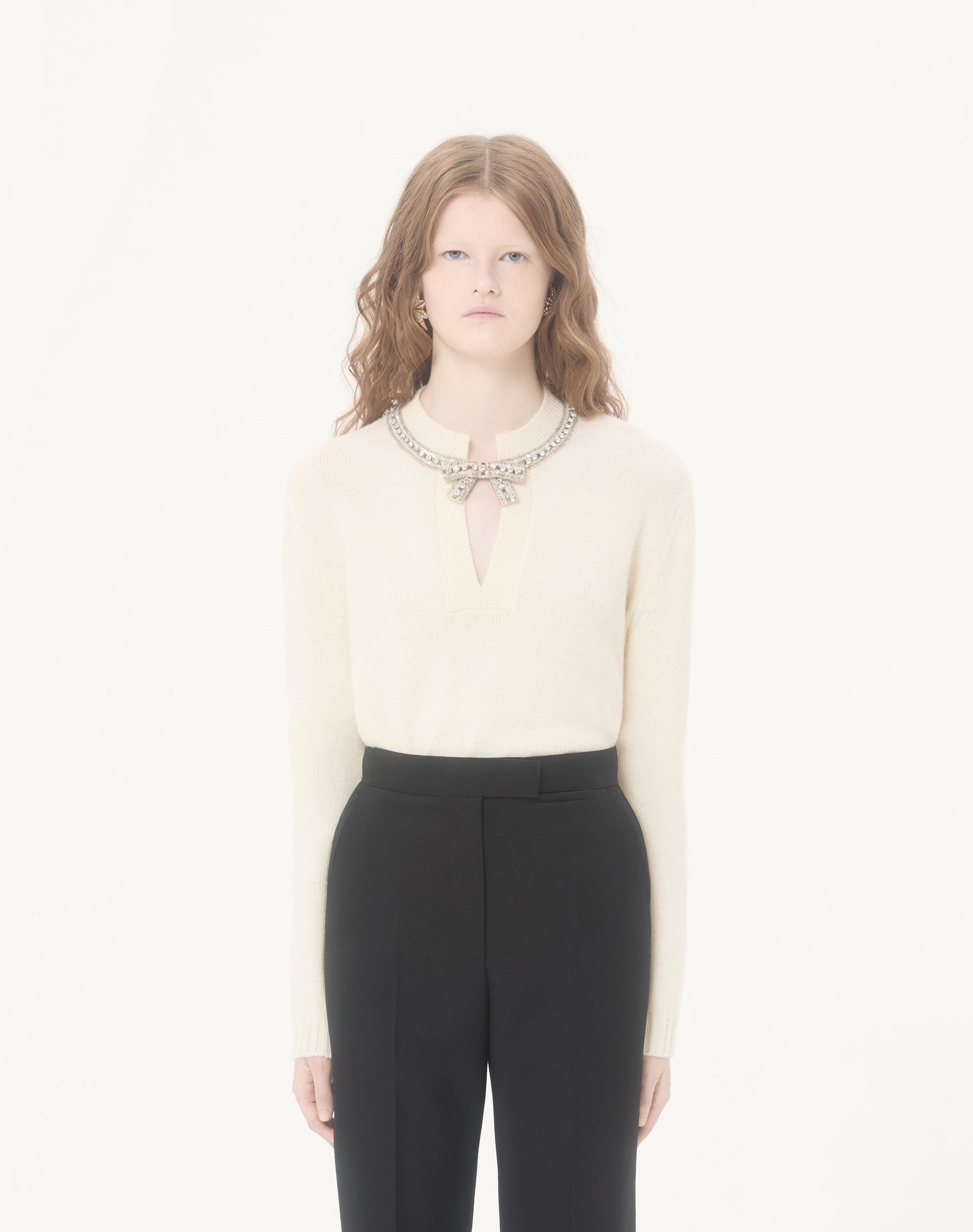 Embroidered Wool Jumper