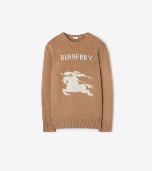 Knight Wool Cashmere Sweater in Camel