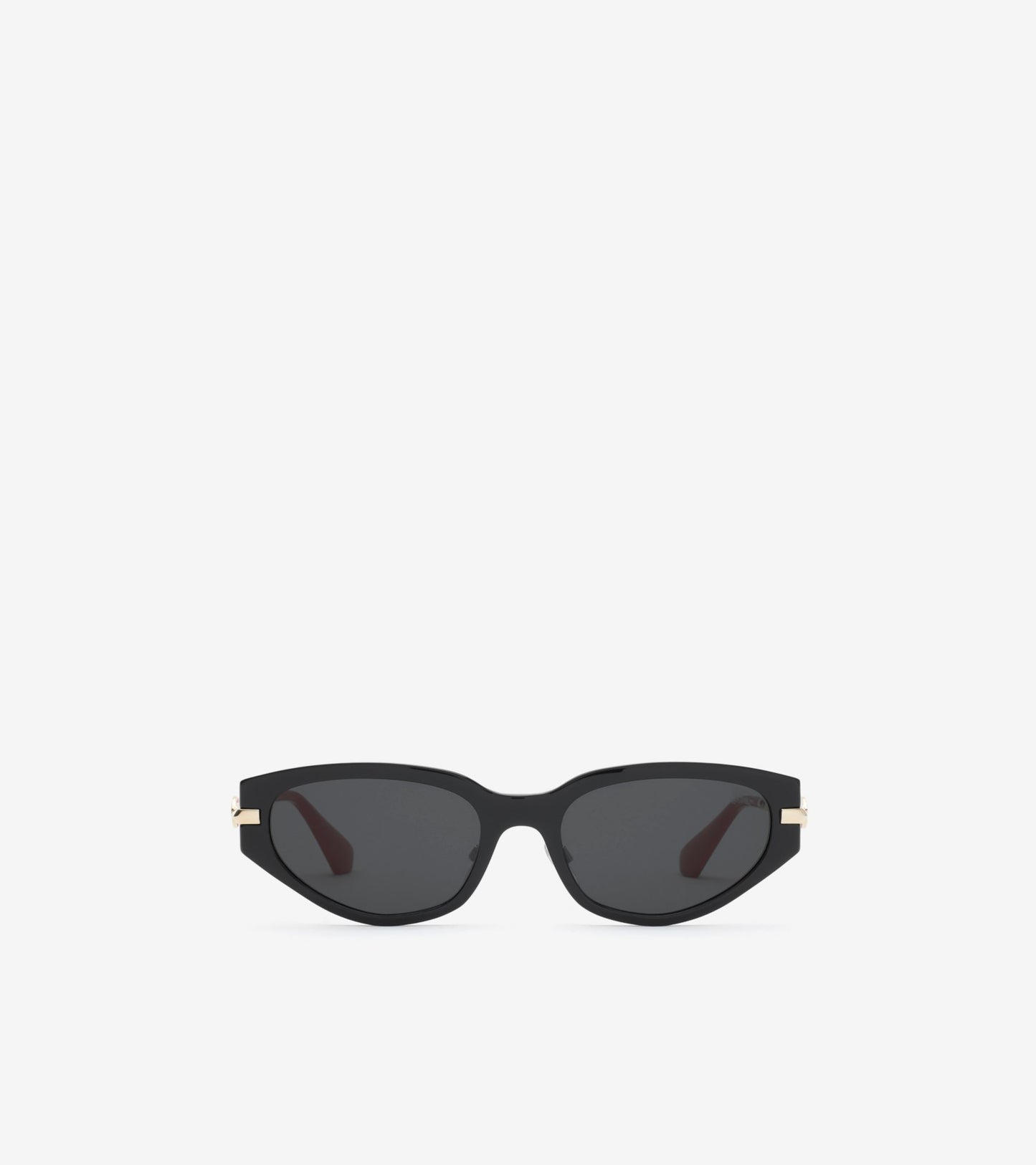 Knight Metal Cat-eye Sunglasses in Black