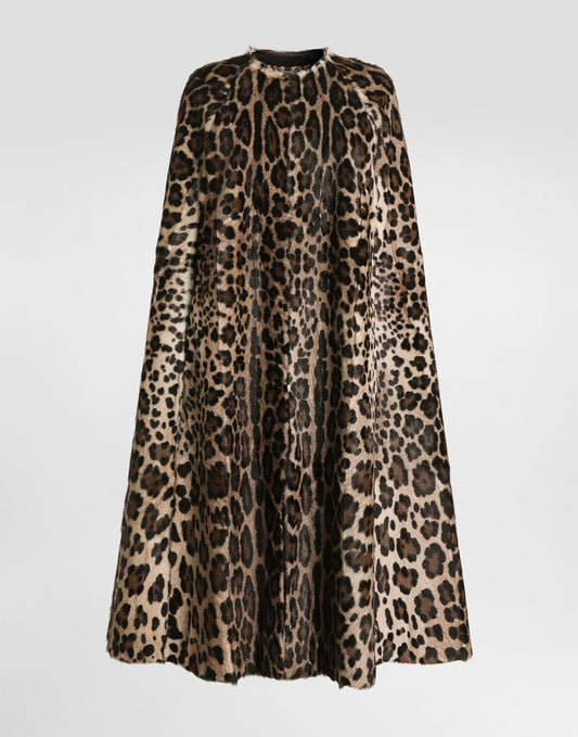 Leo kid leather cape