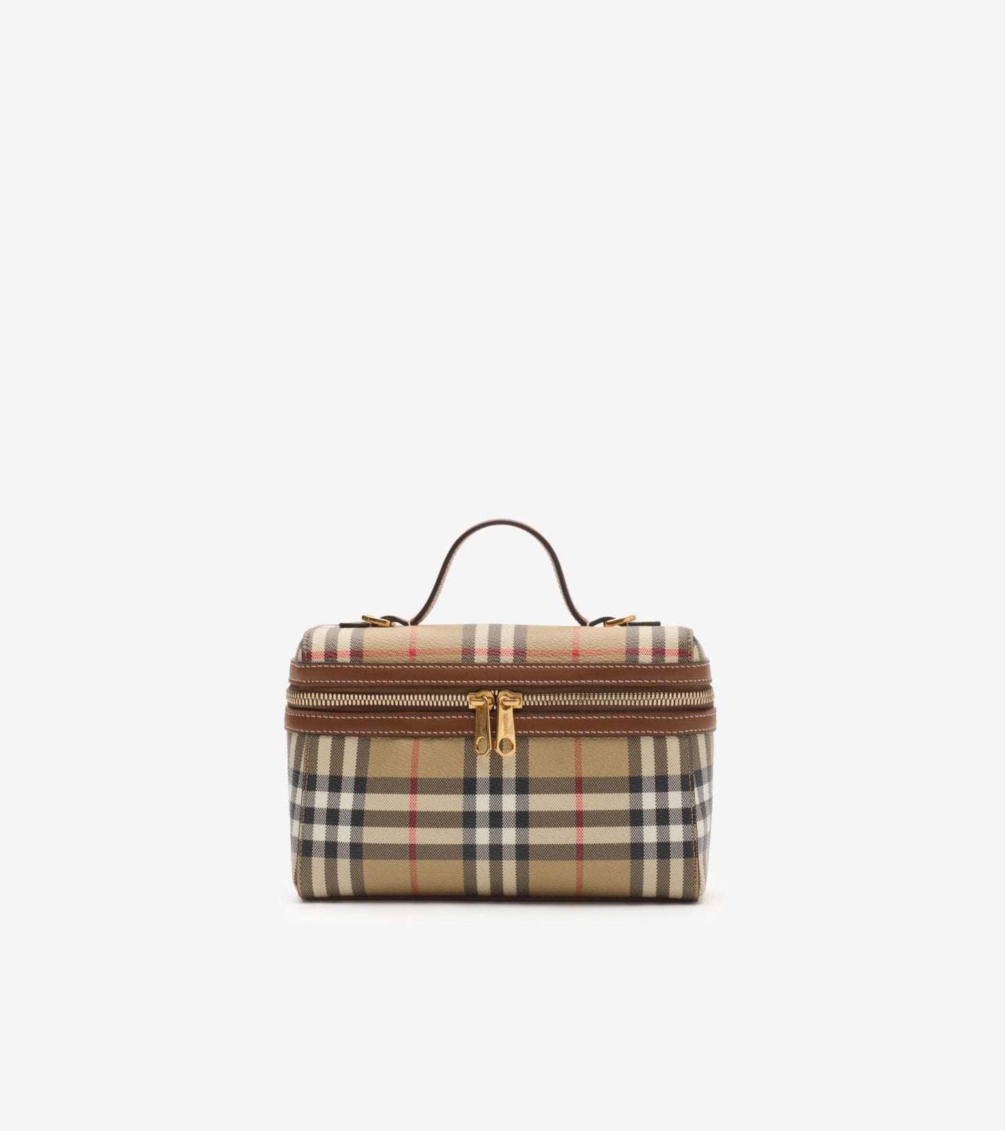 Check Vanity Bag in Archive beige/briar brown