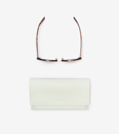 Classic Round Sunglasses in Dark havana