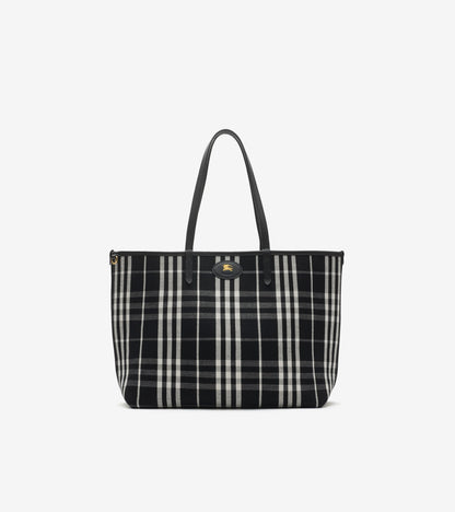 Medium Reversible Bloomsbury Tote in Peat brown/sand beige