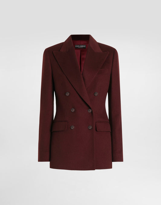 Double-breasted cashmere jacket