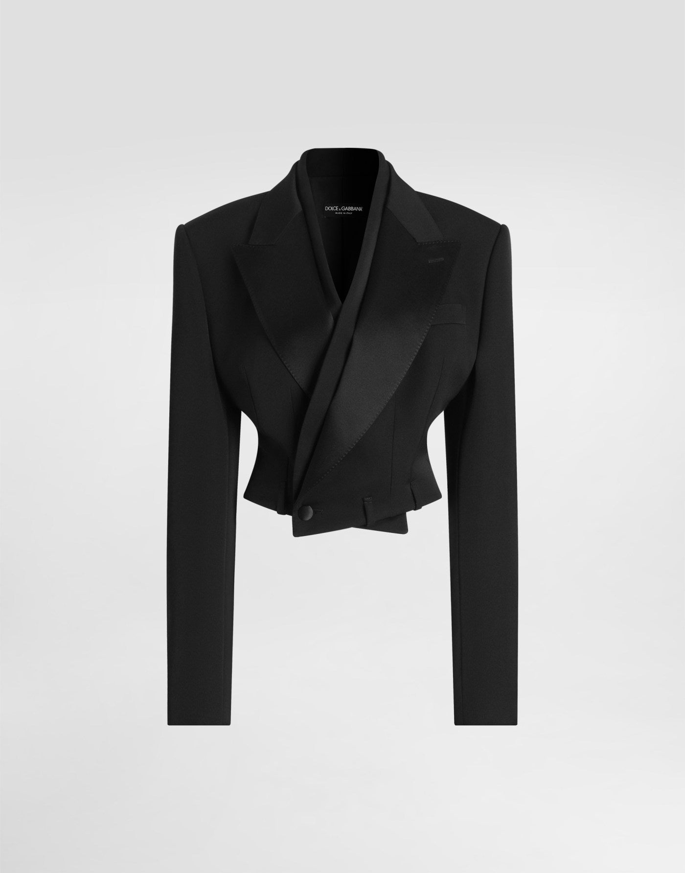 Sicilia double-breasted jacket in wool gabardine