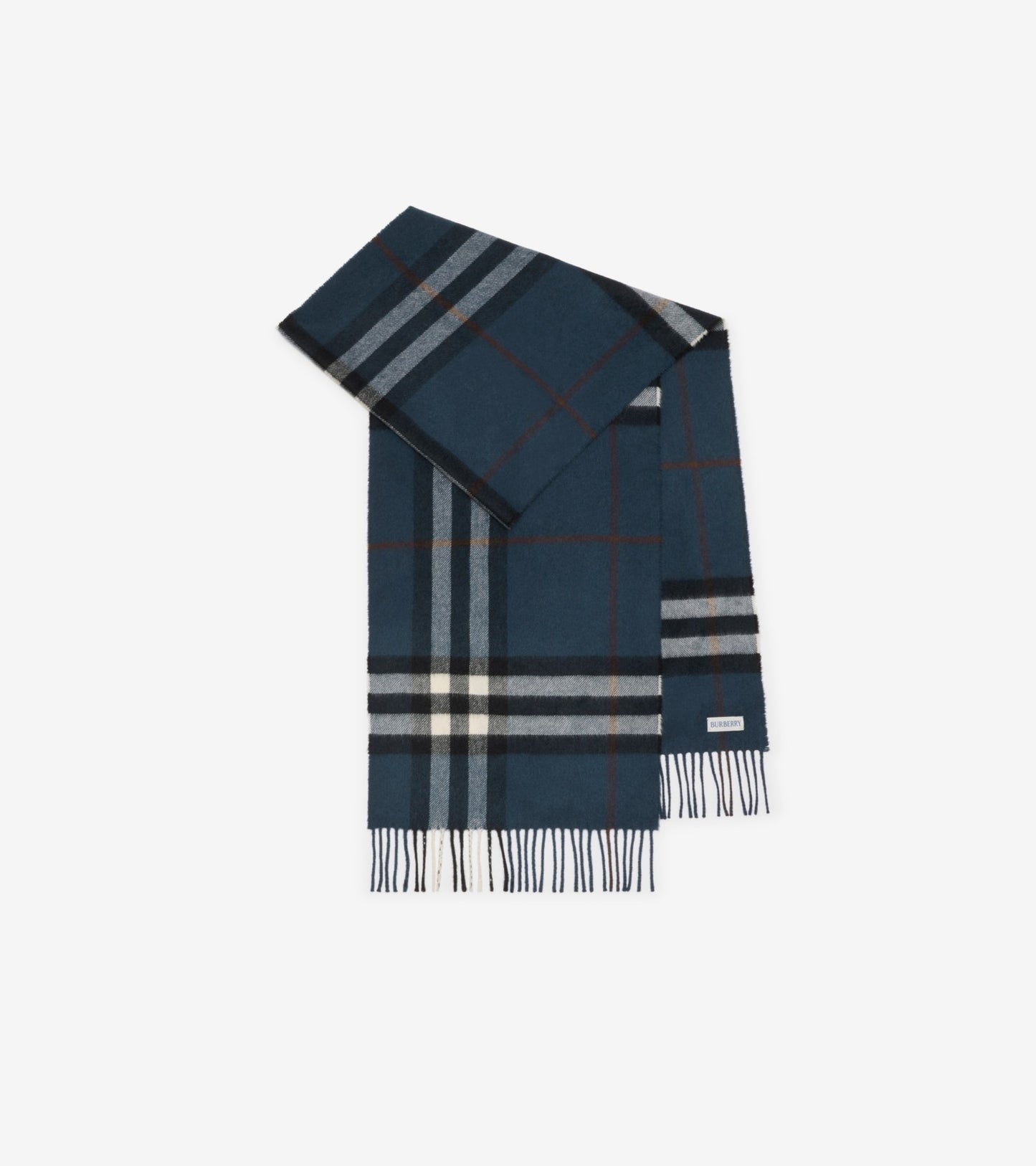 Check Cashmere Scarf in Bow pink