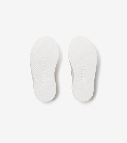Check Cotton Sneakers in Sand beige - Children
