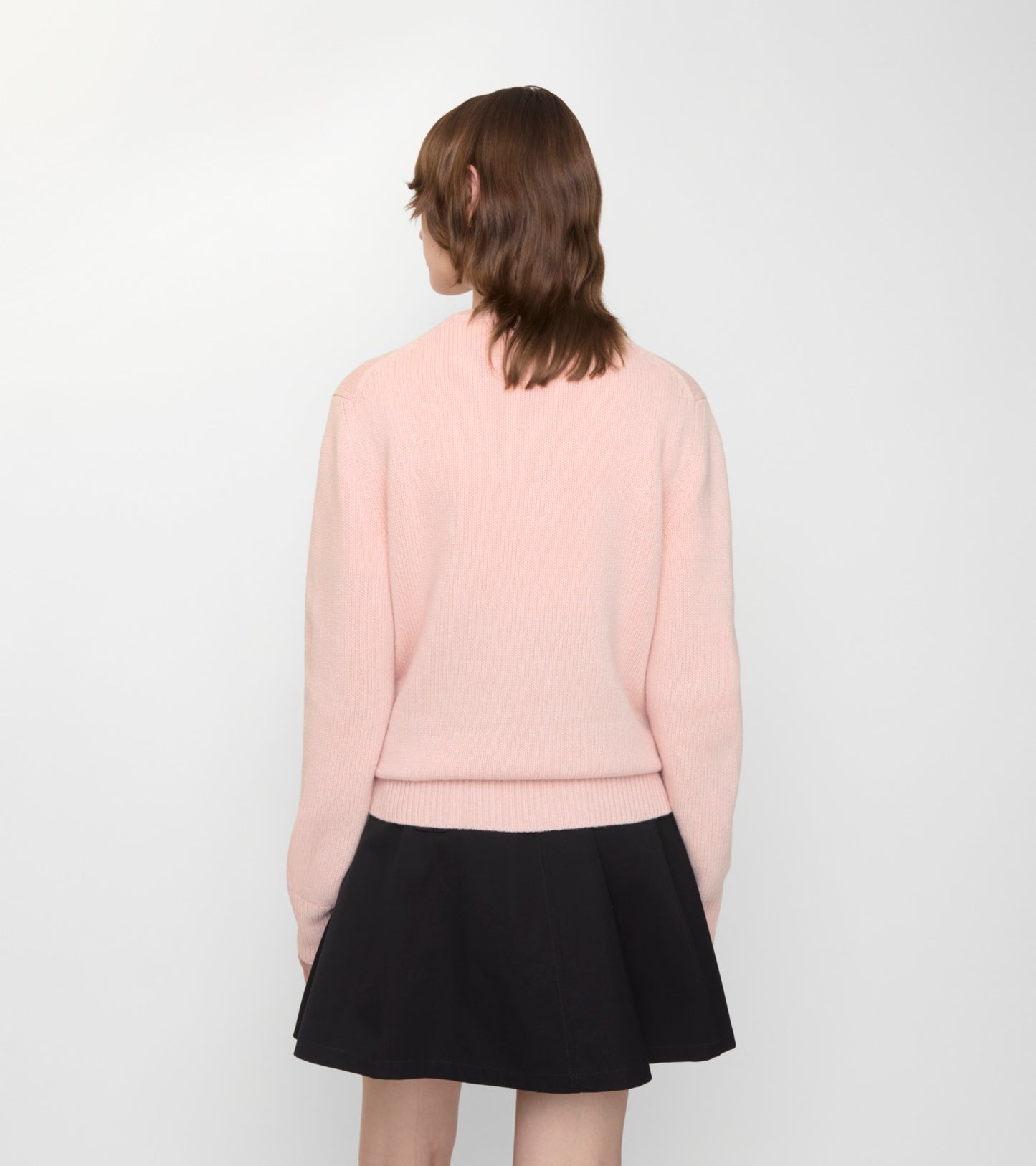 Knight Wool Cashmere Sweater in Bouquet pink