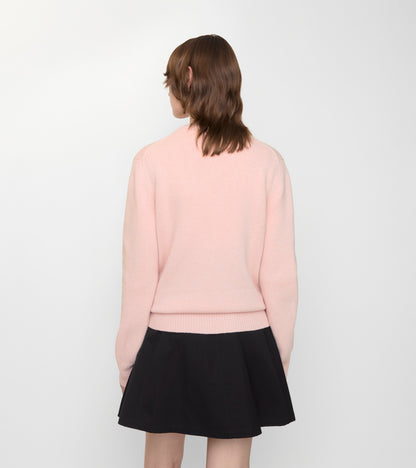 Knight Wool Cashmere Sweater in Bouquet pink
