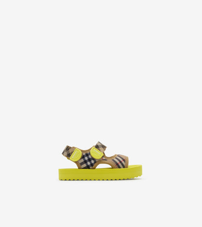 Check Sandals in Sand beige/pink - Children
