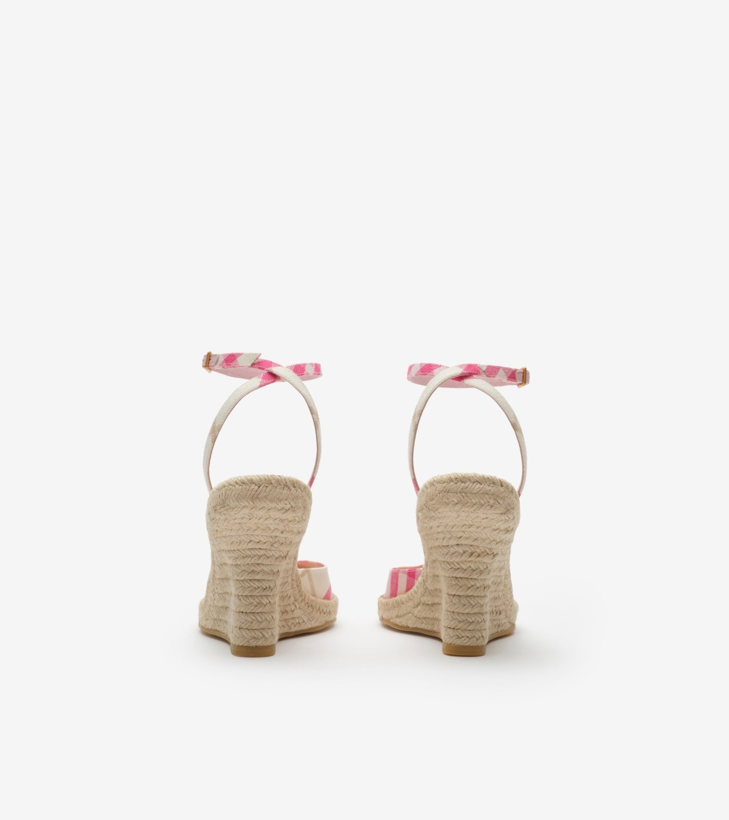 Check Mews Espadrille Pumps in Aubergine purple