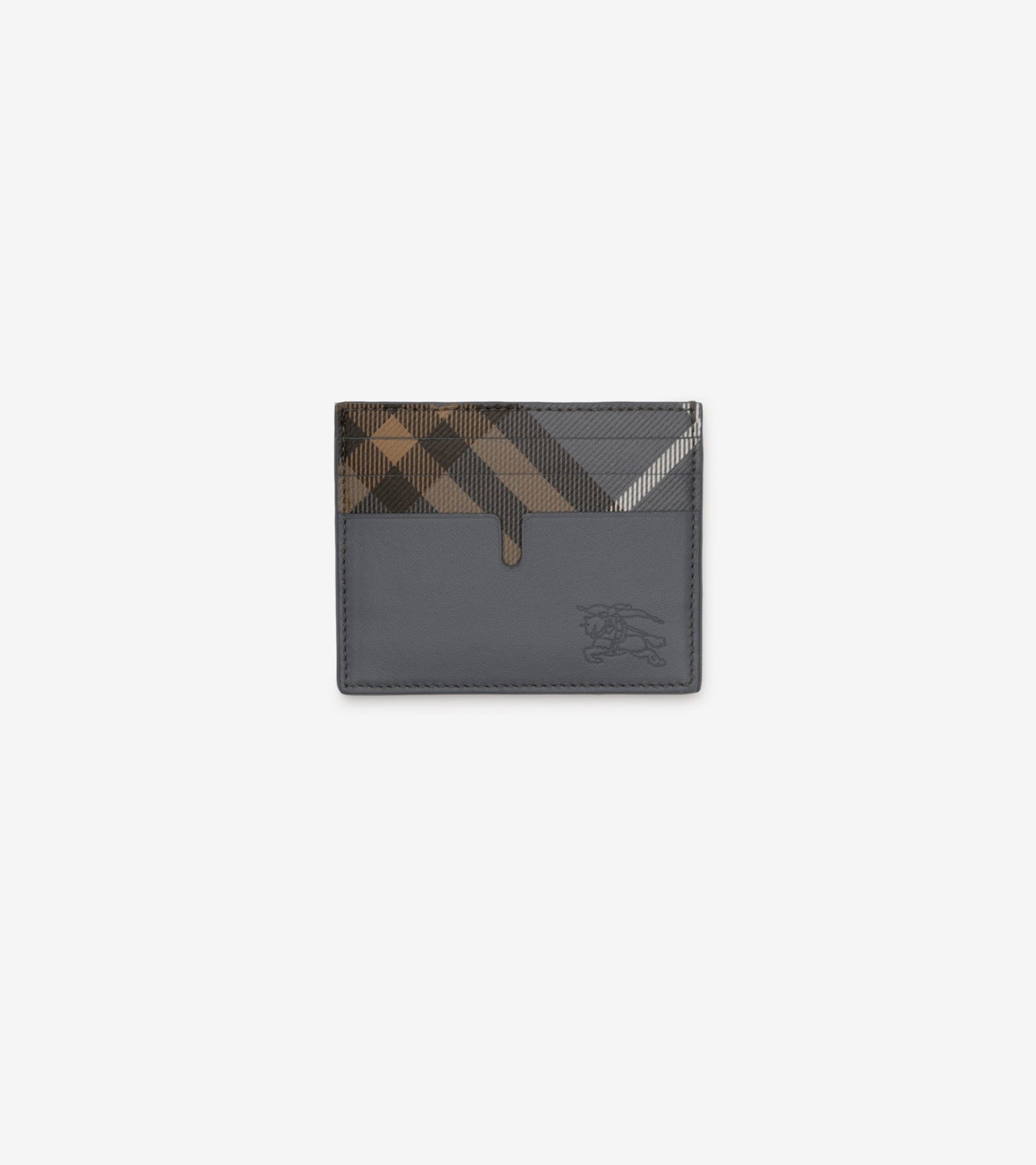 Tall Pop Check Card Case in Midnight blue