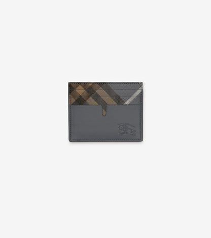 Tall Pop Check Card Case in Midnight blue