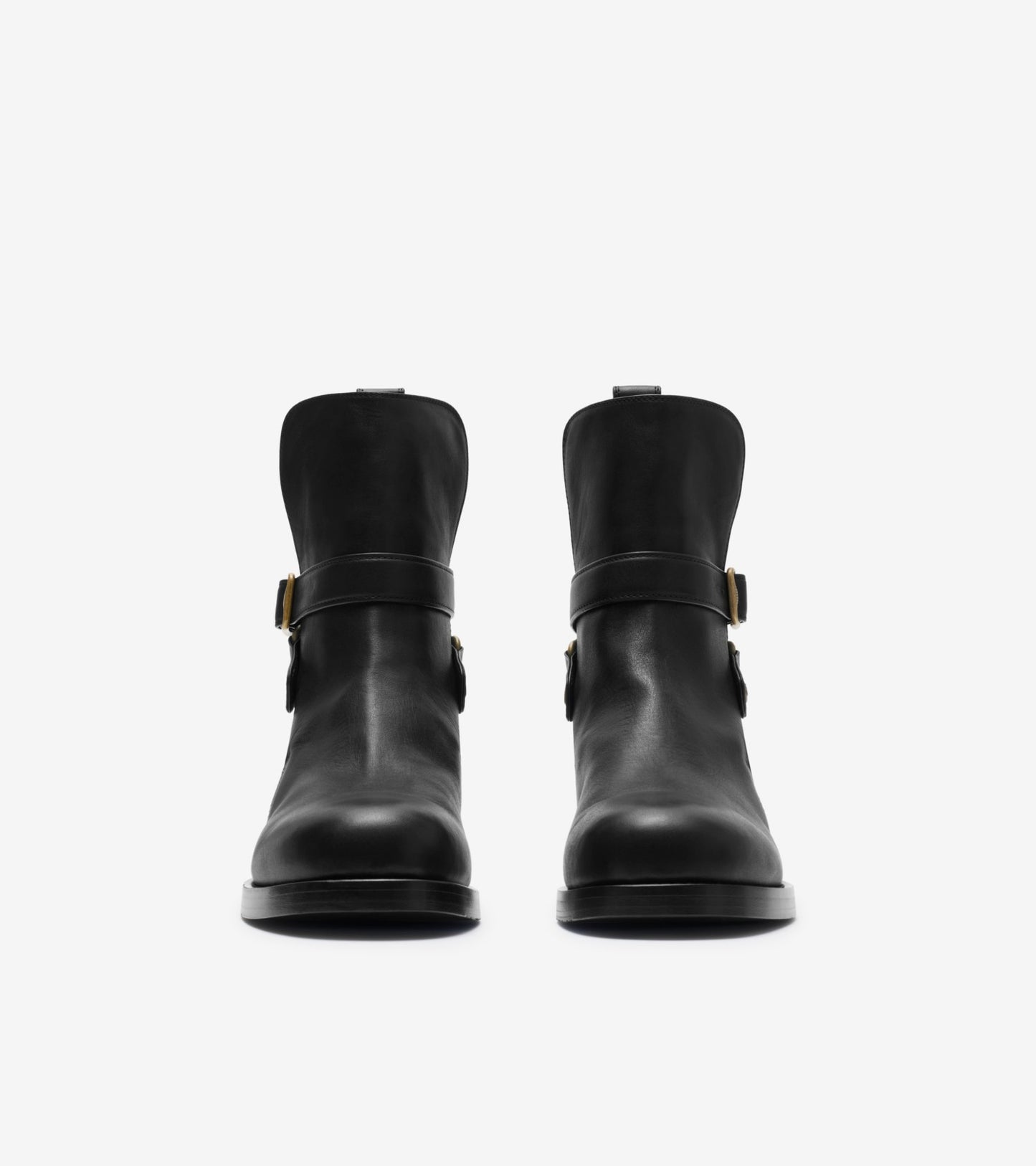 Leather Ledger Jodphur Boots in Black