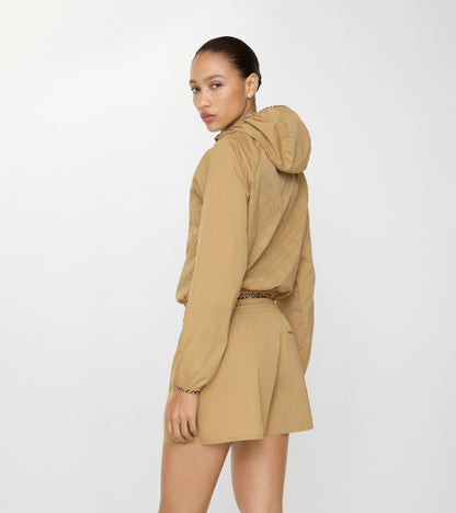 Stretch Nylon Shorts in Beige