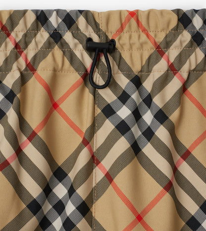 Check Shorts in Sand beige