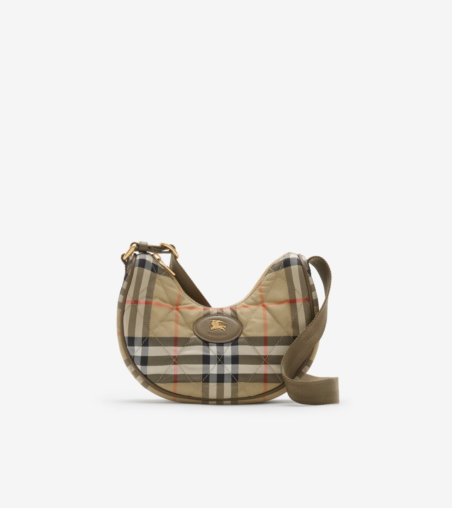 Horseshoe Crossbody Bag in Soap beige