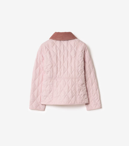 Quilted Barn Jacket in Light pink