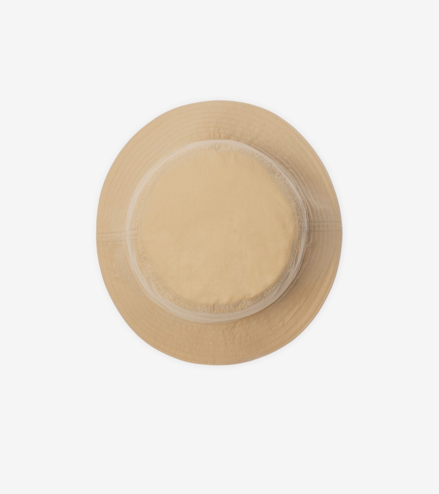 Reversible Gabardine Bucket Hat in Flax beige/sand beige