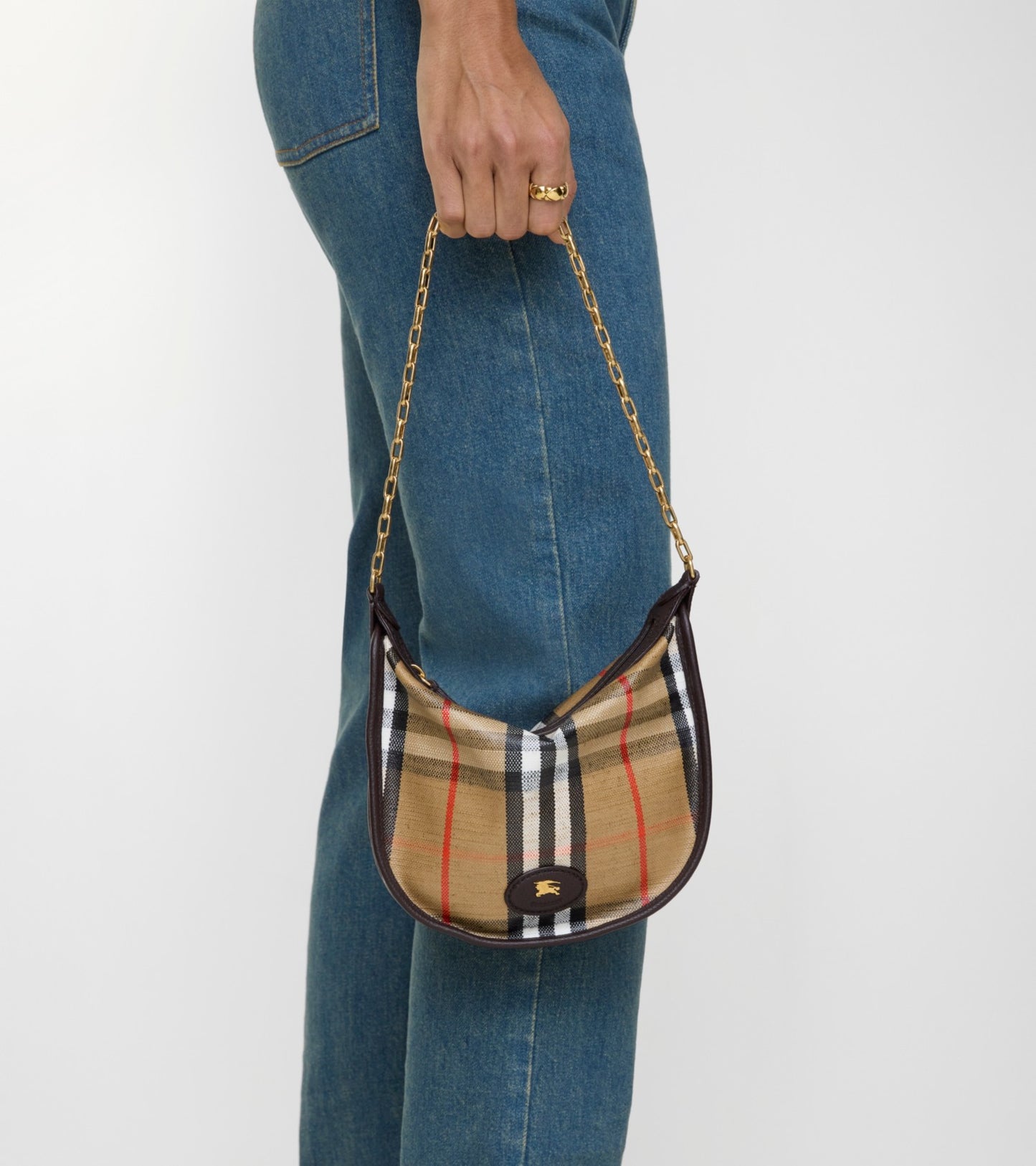 Mini Highlands Chain Bag in Sand beige