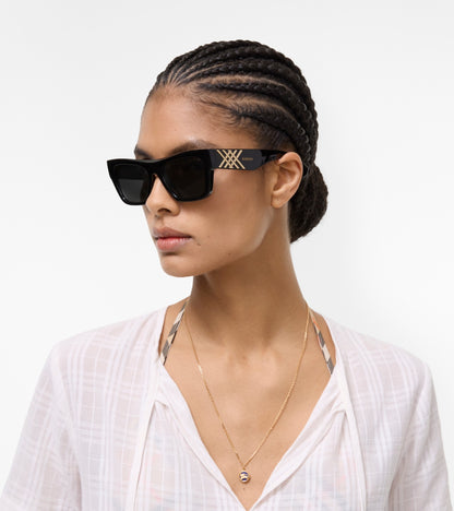 Heritage Square Sunglasses in Black