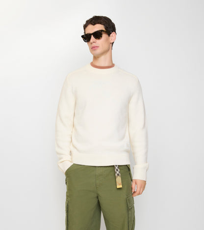 Cashmere Sweater in Ceramic white
