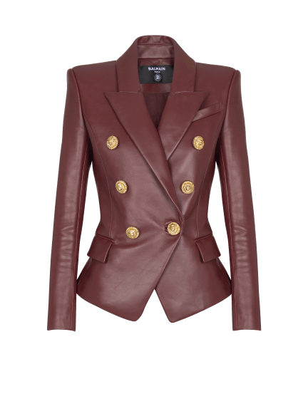 6-buttons lambskin jacket