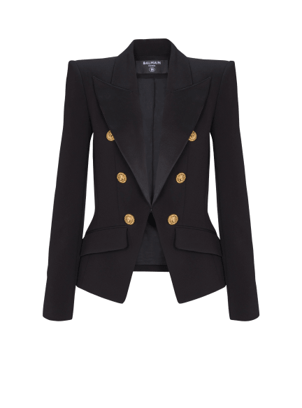 6-button jacket in jacquard